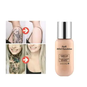 

Blue ZOO 35ml Liquid Foundation Professional Full Cover Concealer Waterproof Concealer Liquid Foundation