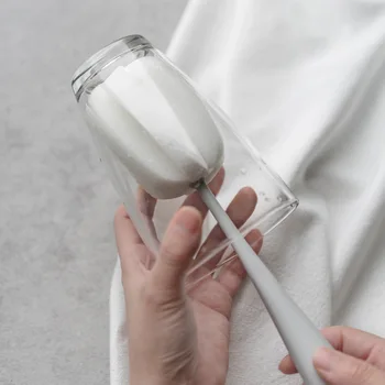 

-Vertical Type Cup Brush Insulated Cup Sponge Cleaning bei zi shua Bottle Brush Cleaning Brush Glass Bottle Cleaning Brush