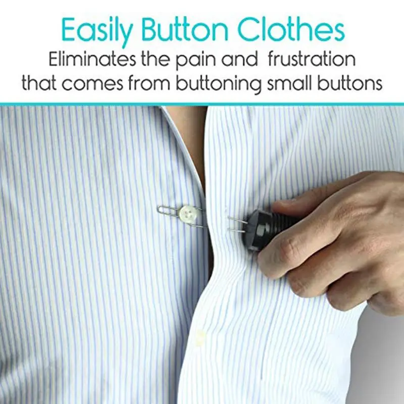 2 in 1 Dressing Buttonhook Zipper Pull Helper Button Hook Dressing Aid  Assist Tools for Old Disablity Parkinsons Aids