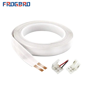 

FROGBRO 23 AWG Flat Cable add 2 Terminal Blocks 2 Conductor 10M Pure Copper with Adhesive Backing Power Extension Cord