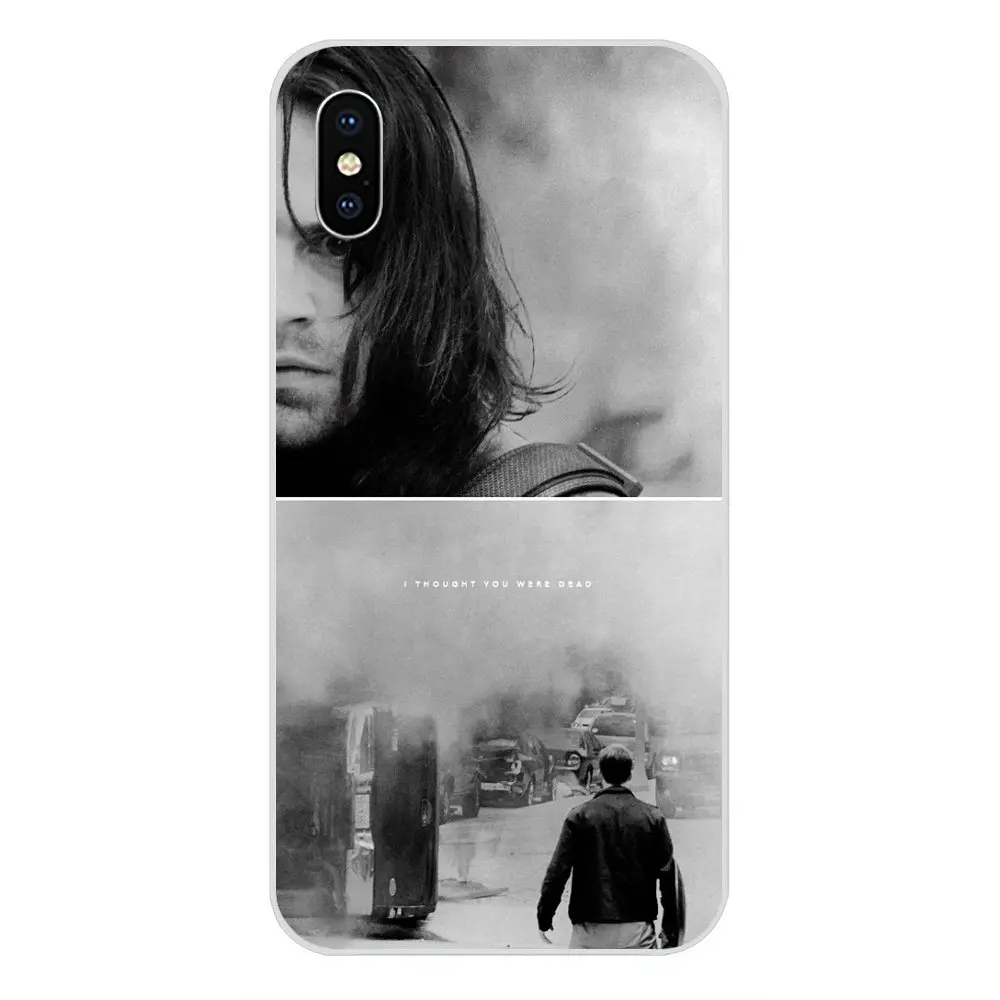 Капитан Америка Civil War Зимний Солдат Bucky для samsung Galaxy Note 5 8 9 S3 S4 S5 S6 S7 S8 S9 S10 5G mini Edge Plus Lite TPU - Цвет: as picture