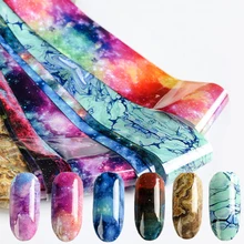 Nail Foils Psychedelic Sky Series Mixed Patterns Nail Transfer Stickers Accessories Nail Art Decoration Design 50cm*4cm