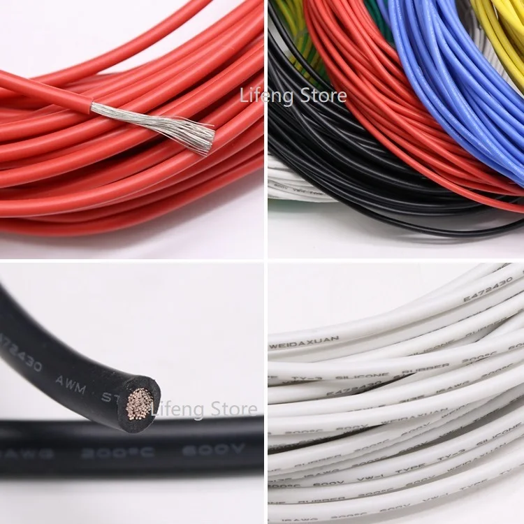 Силиконовый кабель UL3135 с силиконовым проводом 20AWG термостойкий гибкий медный