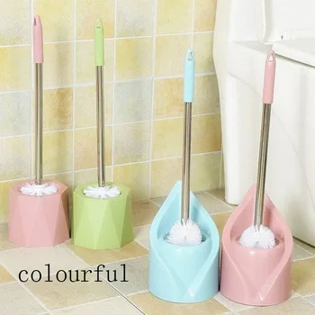 

Household toilet brush no dead angle long handle soft Washing Artifact wall Hanging cleaning