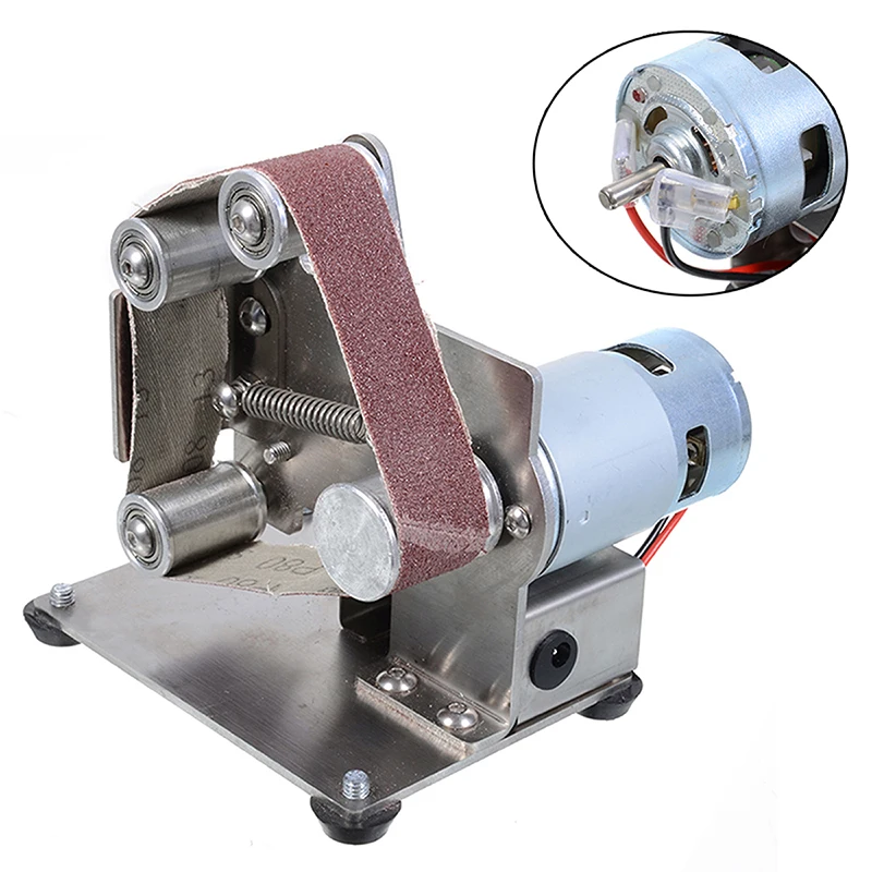 

Multifunctional Grinder Mini Electric Belt Sander DIY Grinding Polishing Belt Sander Belt Grinder Set