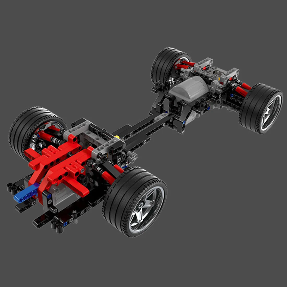 1989 шт 1:8 MOC-6687 2,4G DIY сборка спортивный автомобиль строительный блок строительный комплект с дистанционным управлением Программирование