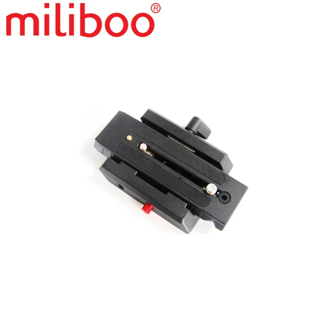 Miliboo MYT804 Быстрый раздвижной Монтажный кронштейн БЫСТРОРАЗЪЕМНАЯ пластина с 1/4 ''и 3/8'' винт заменить manfrotto
