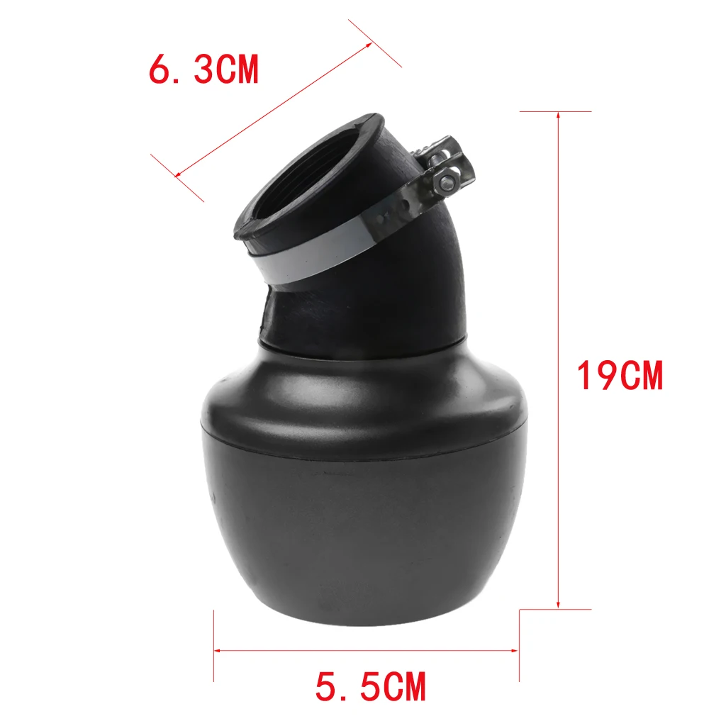 63mm Black Apple Shape Car Inlet Cold Air Intake High Flow Filter Cleaner