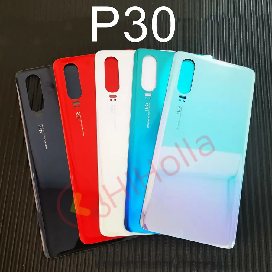 Заднее стекло для huawei P30 Pro Задняя стеклянная крышка батарейного отсека дверной корпус VOG-L29 ELE-L29 панель аккумулятора для huawei P30 Lite задняя крышка