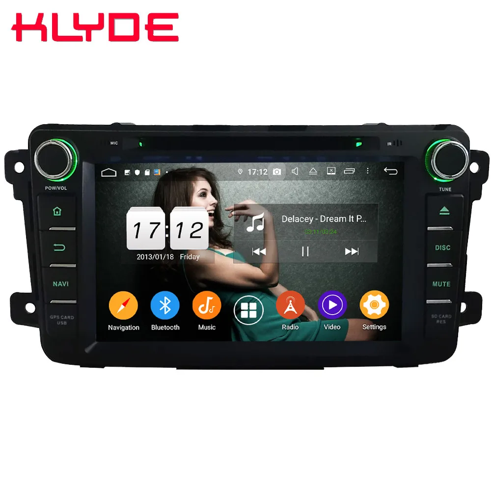 Klyde ips 4G wifi Android 9 Восьмиядерный 4 Гб ОЗУ 64 Гб ПЗУ DSP автомобильный DVD мультимедийный плеер радио gps ГЛОНАСС для Mazda CX-9 2007