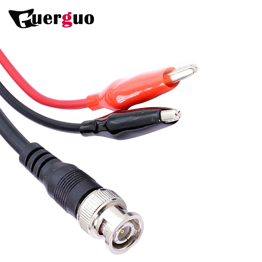 Oscilloscope BNC Male Plug to Dual Alligator Clip Oscilloscope Test