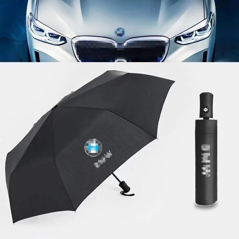 

Gift selection automatic folding umbrella business gentleman automatic umbrella high-end products with car logo umbrella for BMW