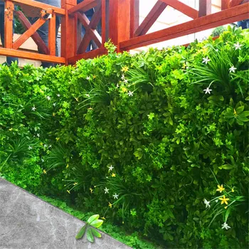 

2019 Artificial Plant Lawn DIY Background Wall Simulation Grass Leaf Wedding Home Decoration Green Wholesale Carpet Turf Office