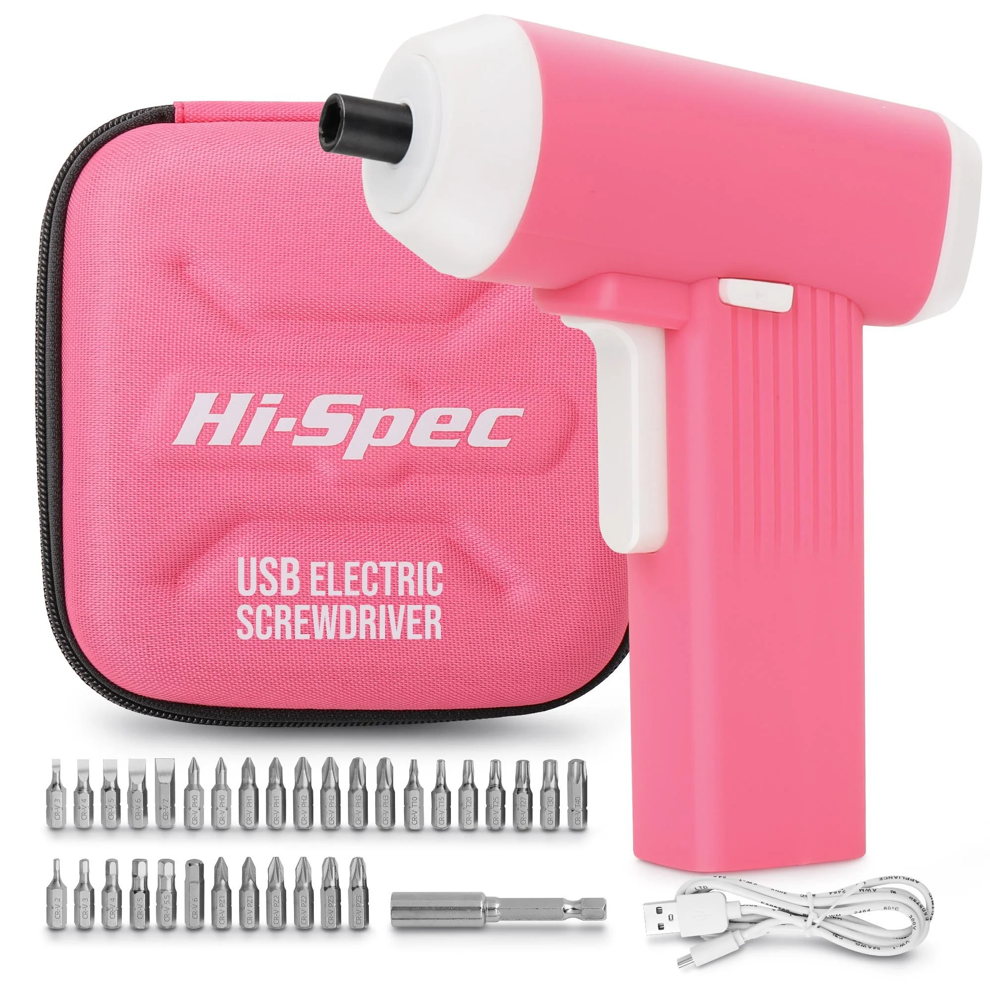 Hi-Spec Exquisite Lady Drill Tool Set Lovely Girls Pink Electric Screwdriver Kit Cordless Power Tools For Home Women With Case lovely for cat ears knitted hat with fur trim women solid color winter warm hats lady winter beanies casual wool