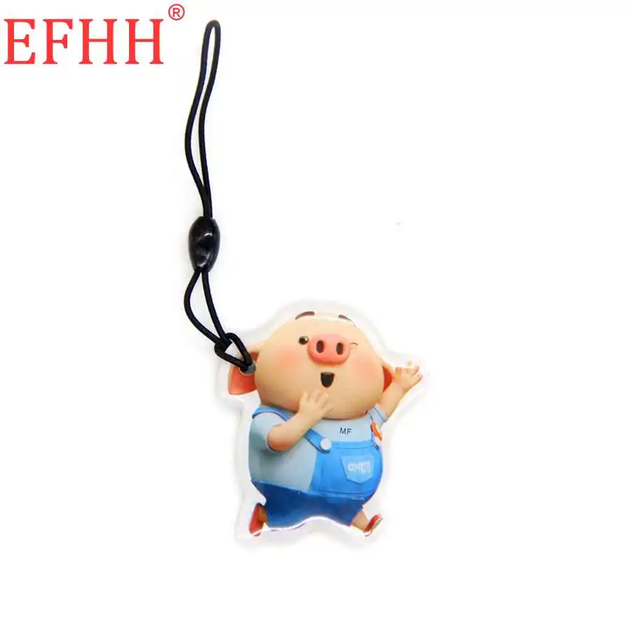 UID S50 1K 13,56 Mhz перезаписываемая записываемая карта NFC IC переменчивая RFID Водонепроницаемая мультяшная безделушка брелок жетон бирка Быстрая