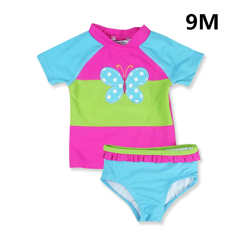 9M(tag size 18M) Honeyzone, купальники для девочек, новинка, Летний стиль, бикини для детей, купальник, детские танкини, купальный костюм, пляжная одежда, купальник для новорожденных - Цвет: 9M(tag size 18M)