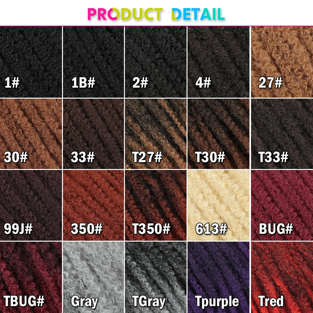 Golden Beauty 18Inch Synthetic Soft Afro Kinky Twist Ombre Braiding Hair Crochet Marly Braids Hair Extensions Blonde Grey Red