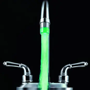 

LED Water Tap with Light Illumination with Shower Faucet Temperature Sensor with Intelligent Water Nozzle Head Kitchen Faucets