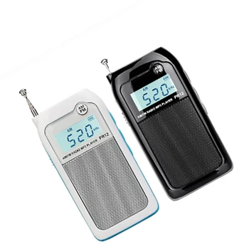 

Mini Pocket Radio MP3 Music Player FM/AM functions Digital Audio Receiver 9KHZ 10KHZ Radio with Rechargeable Battery LCD display