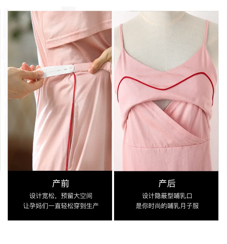 3 шт./компл. Пижама для беременных и послеродовой пижамы для беременных женщин костюм для кормления грудью Пижама для беременных Одежда для беременных