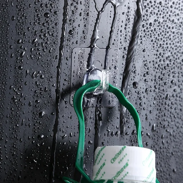 Átlátszó Falhorogok Fogasok Erős Ön Adagoló Ajtó Fali Akasztók Horog Szívás Nehéz Rakományok Konyhai Fürdőszoba Kiegészítők - Image 6