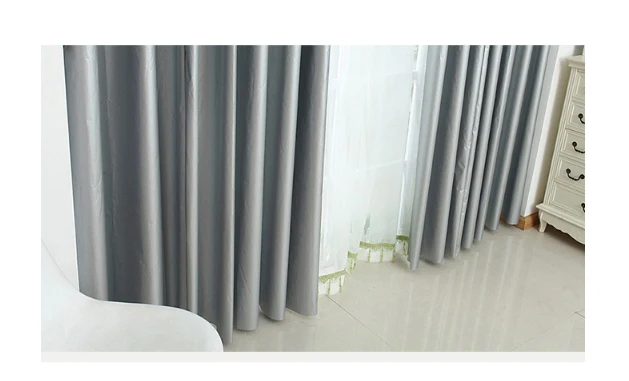 Металлический цвет полный затенение шторы драпировка панель для офиса гостиной для раздвижной двери спальной шторы изоляции