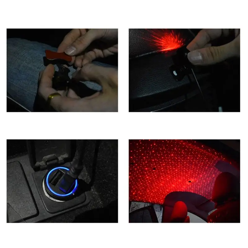 USB СВЕТОДИОДНЫЙ светильник для автомобиля атмосферная звезда DJ RGB Красочный музыкальный звуковой светильник интерьерный декоративный светильник G6KC