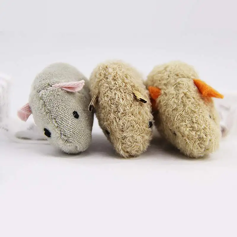 3 шт. Pet Cat Bite-упорная игрушка плюшевая ИМИТИРОВАННАЯ мышка мышь пусть скрывает и ищет игровой реквизит крыса пищалка игрушка