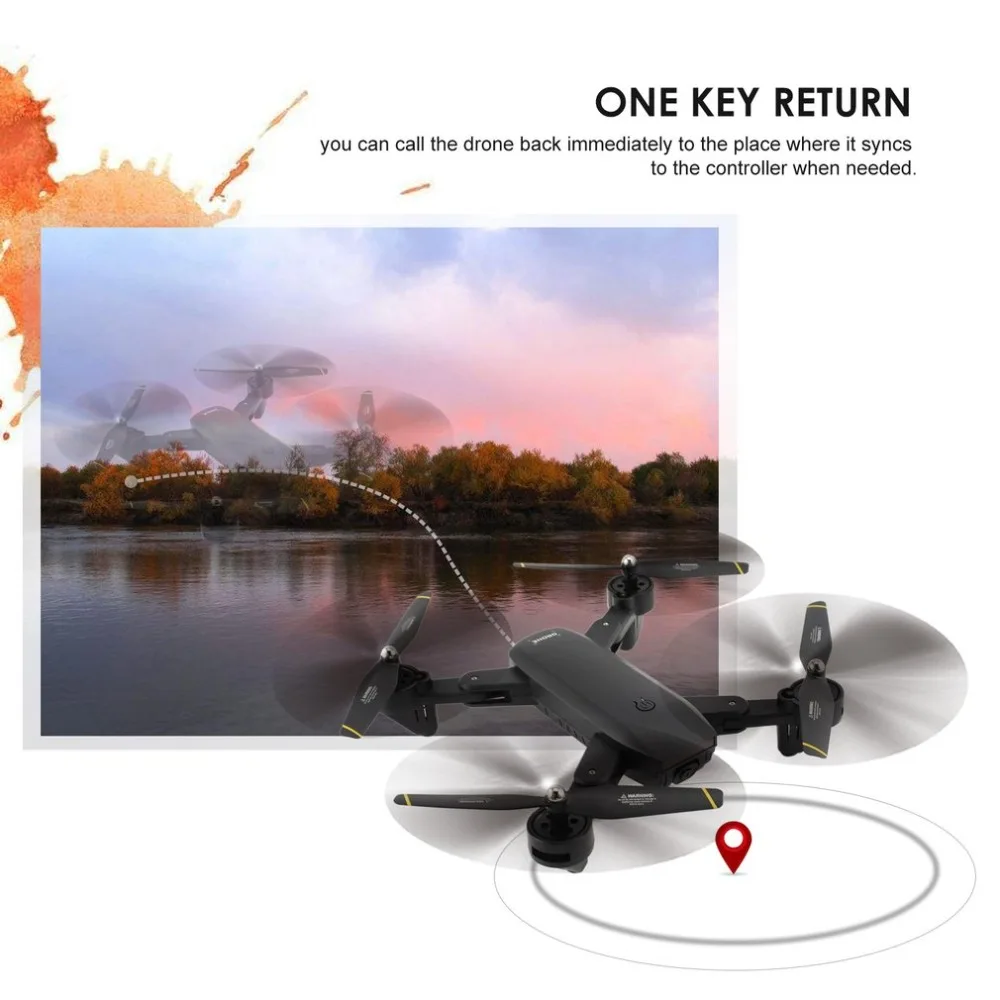 SG700 2,4G Радиоуправляемый Дрон складной Квадрокоптер с 720P HD Wifi FPV камерой оптическое позиционирование потока высота удержания Безголовый режим