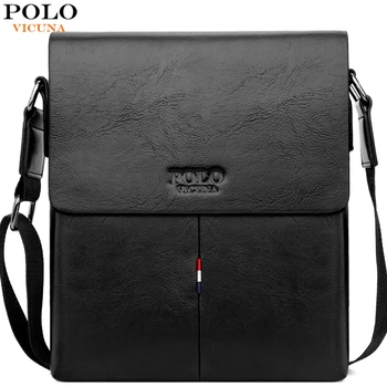 

VICUNA POLO Brand Business Man Bag Casual Travel Leather Men Messenger Bag Leisure Crossbody Shoulder Bags For Male Sling Bags