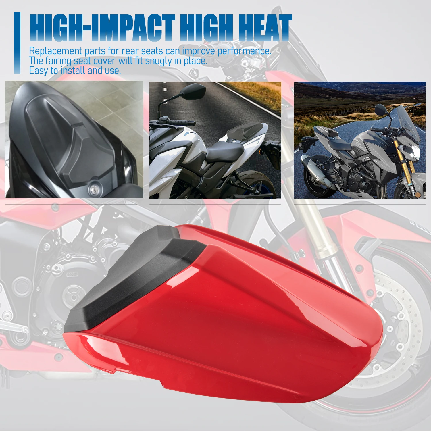 Rear Seat Cover Cowl Passenger Pillion Fairing For Suzuki GSXS750 GSX-S750 2017-2023 2019 2020 2021 GSX-S GSXS 750 750Z ABS 2022