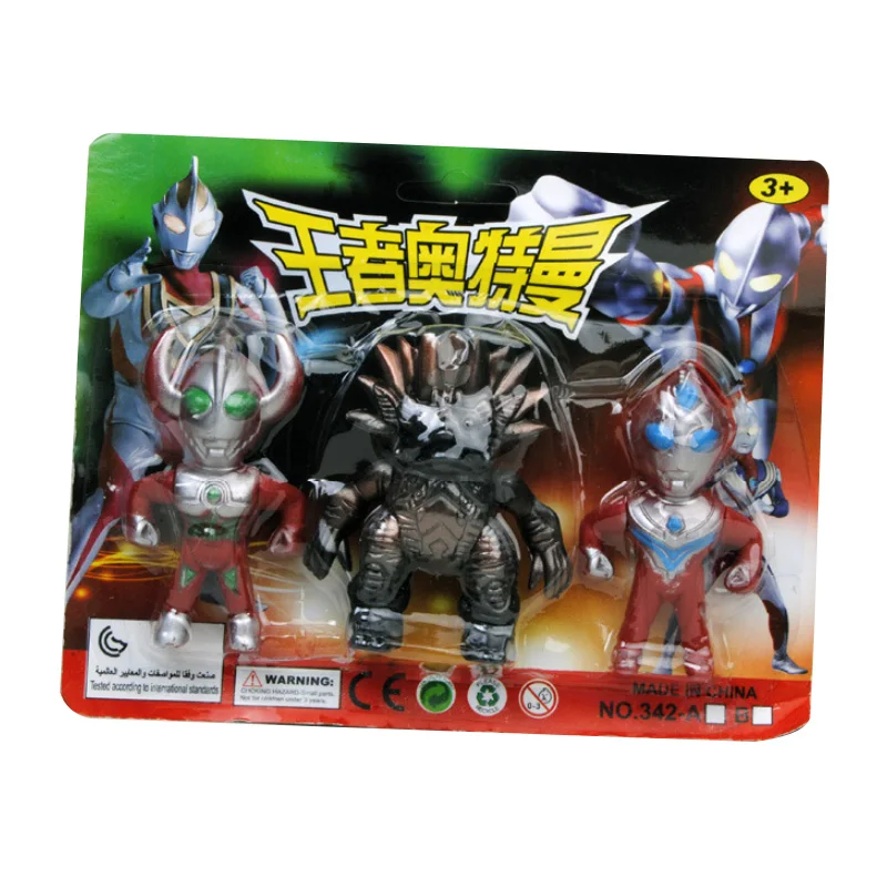 

3pcs/set Altraman Dolls Altman Hero Monster PVC Action Figures Children's Toys Gomora King Eleking Melba Kaiju