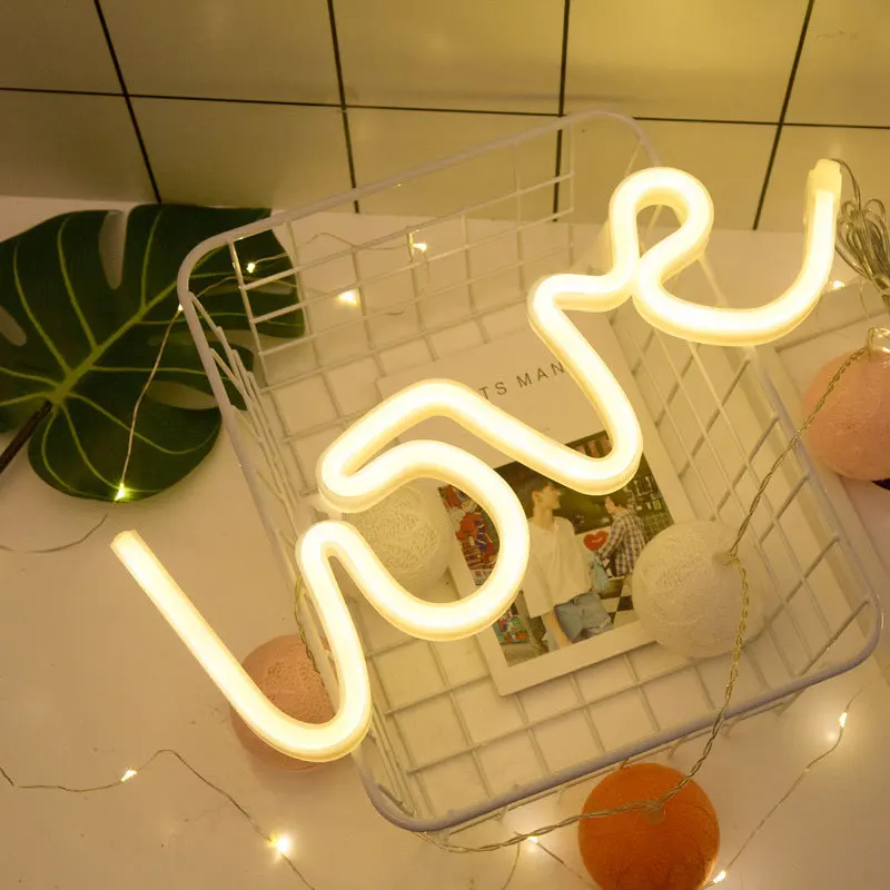 

Modeling lights Love letters led decorative night light Christmas lights letter lights party neon lights holiday decorations