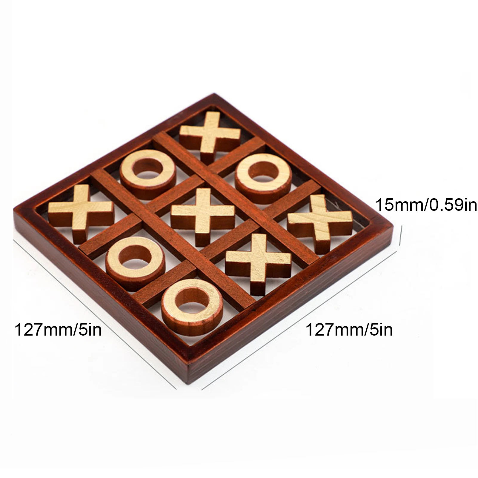 Parent-Child Interaction Wooden Board Game XO Tic Tac Toe Chess board game table games chess puzzle game Funny Developing Intelligent Educational Toy Puzzles