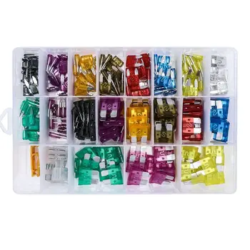 

220Pcs Car Blade Fuse Assortment Kit Set Auto Truck Automotive Medium Small Fuse Mixed Motorcycle Circuit Insurance