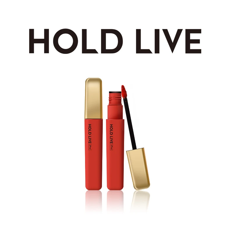 Hold live velvet matte lip gloss long lasting waterproof air cushion pigment sexy red tomato orange peach liquid lipstick BN201