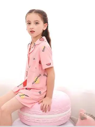 StyleC H5669 девушки с длинными рукавами пижамы на весну и осень хлопок кондиционер Домашняя одежда костюм подростка тонкий милый мультфильм пижамы - Цвет: StyleC