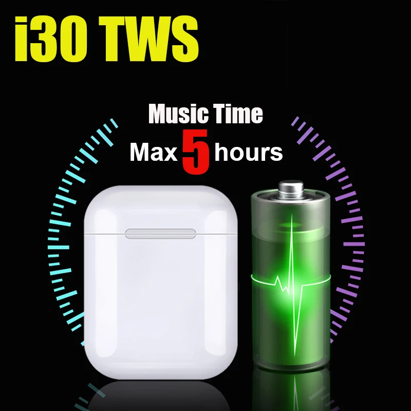 

i30 TWS 1:1 Replica Wireless Earphones 6D Super Bass Pop Up Bluetooth 5.0 No LED i30tws PK W1 Chip i500 i200 i60 i20 i10 i12tws