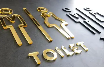 

Acrylic Signboard Toilet Signboard Bathroom Signage Guide Wall Sticker Men and women Bathroom Brand Creative Personality Signs