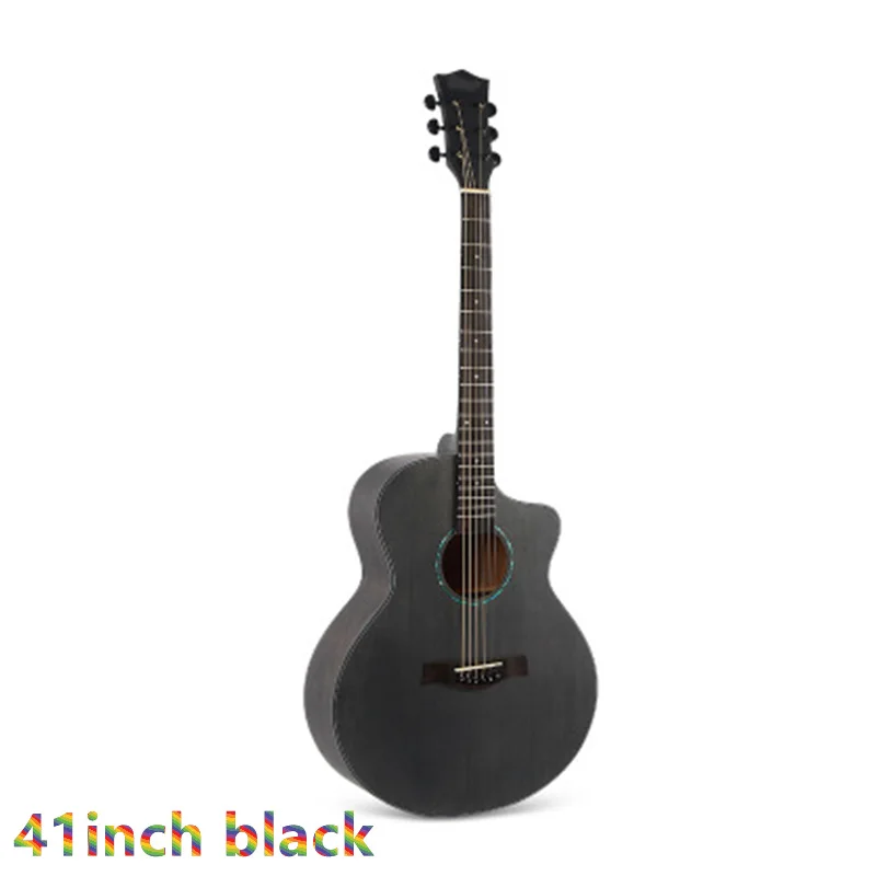41 дюймов в разрезе гитары 6 Строки в народном стиле GuitarMatte отделка Массив ели Сапеле Акустическая гитара для начинающих AGT138