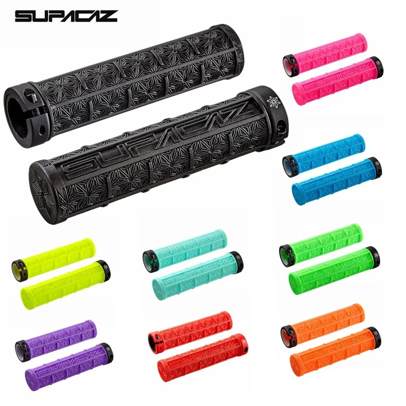 Supacaz силиконовый гелевый MTB Grip прочный ударопрочный велосипедный руль для горного BMX Складная ручка для велосипеда