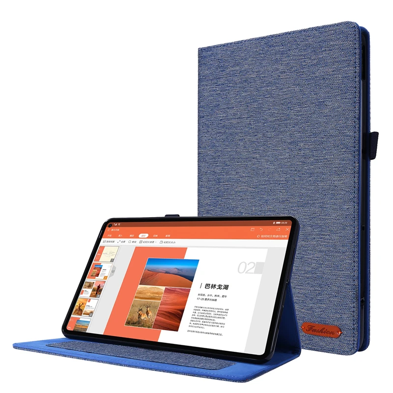 

Cloth pattern book style tablet case for Huawei MatePad Pro 10.8 2019 MRX-W09 MRX-AL09 Stand Cover with Card slots