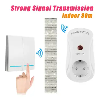 

EU US UK Plug Smart Socket Remote Control Wireless Switch for Home Kitchen Food Waste Disposer Wall Socket 120V/240V