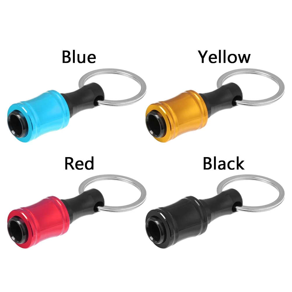 1/4" Multi-functional Extension Bar Quick Release Electric Drill Tool Parts Hex Shank Screwdriver Bit Holder Conversion Keychain