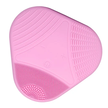 

Clean Facial Deep Cleansing Massager Soft Silicone Electric Face Washing Cleaner For Face Facial Cleansing Cleaning Pores Pink