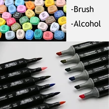 80 цветов TOUCHNEW алкоголь кисть арт маркеры