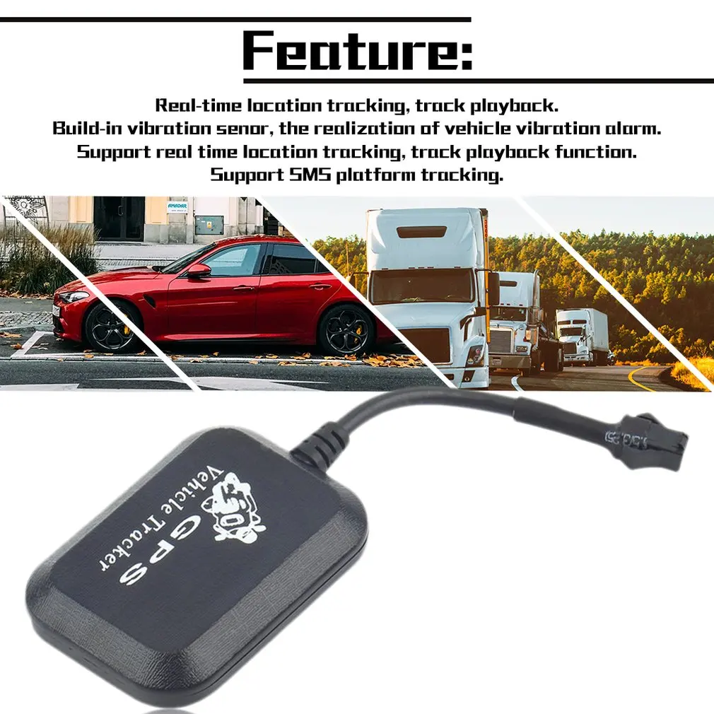Мини gps GPRS GSM в реальном времени SMS сети трекер транспортного средства дропшиппинг