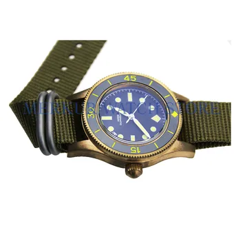 

Pure Bronze Vintage Diver Mens Mechanical Watch 200m Japan NH35 Automatic Sapphire Pop Glass Ceramic bezel
