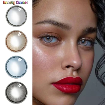 

Beauty Coner- 2pcs/pair Li Wu II Cosmetic Color Contact Lens Yearly Use Soft Eye Colored Contact Lenses