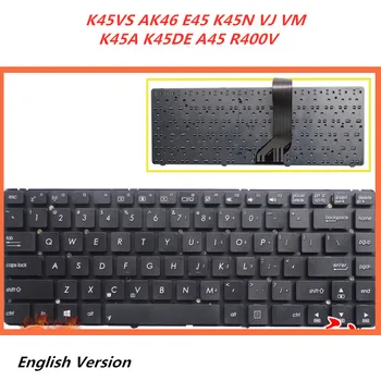 

Laptop English Keyboard For Asus K45N VJ VM K45A K45DE A45 R400V K45VS AK46 E45 notebook Replacement layout Keyboard